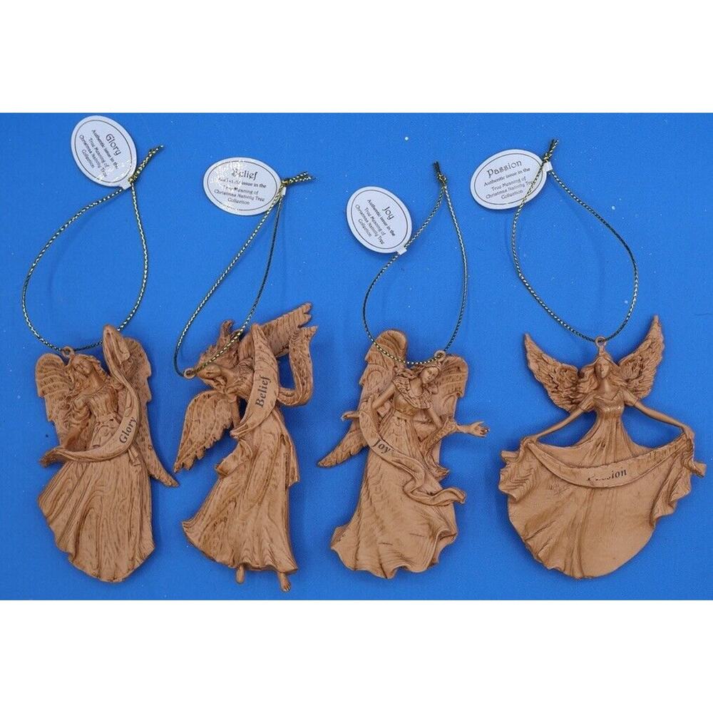 Hawthorne Village, Four Angel Ornaments, Joy,Passion, Belief And Glory‎